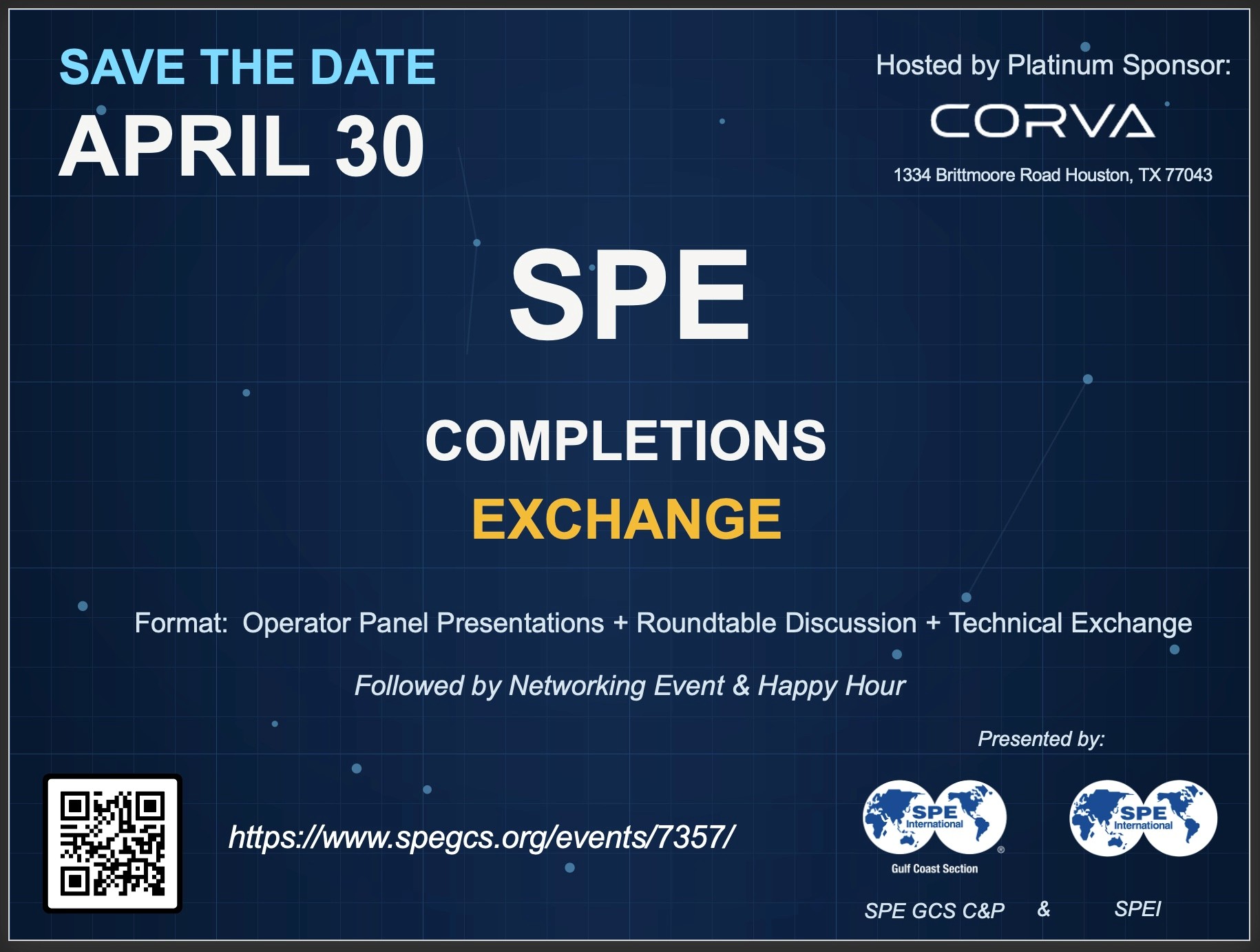 SPE Completions Exchange promo graphic