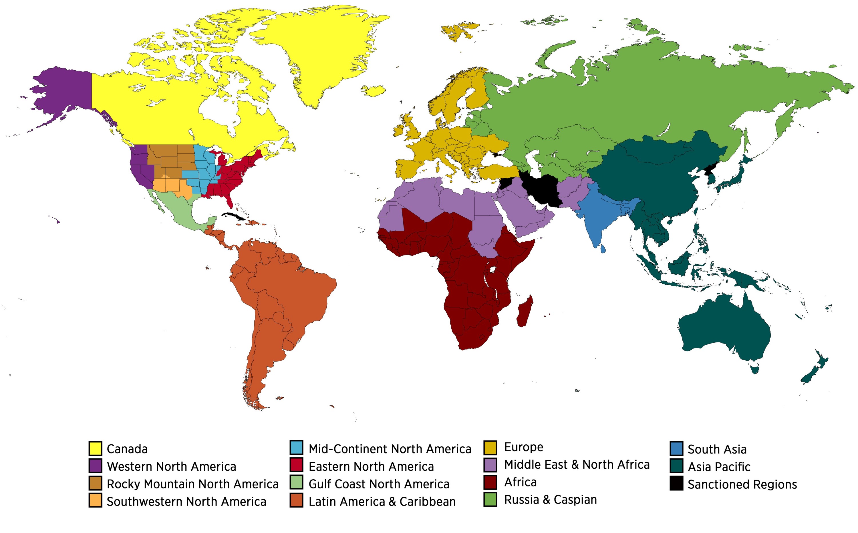 Student Paper Contest Regions Map