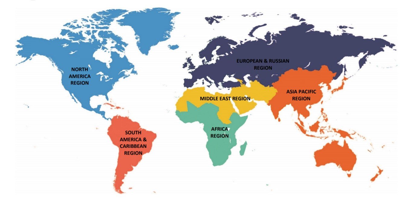 PetroBowl Regions Map