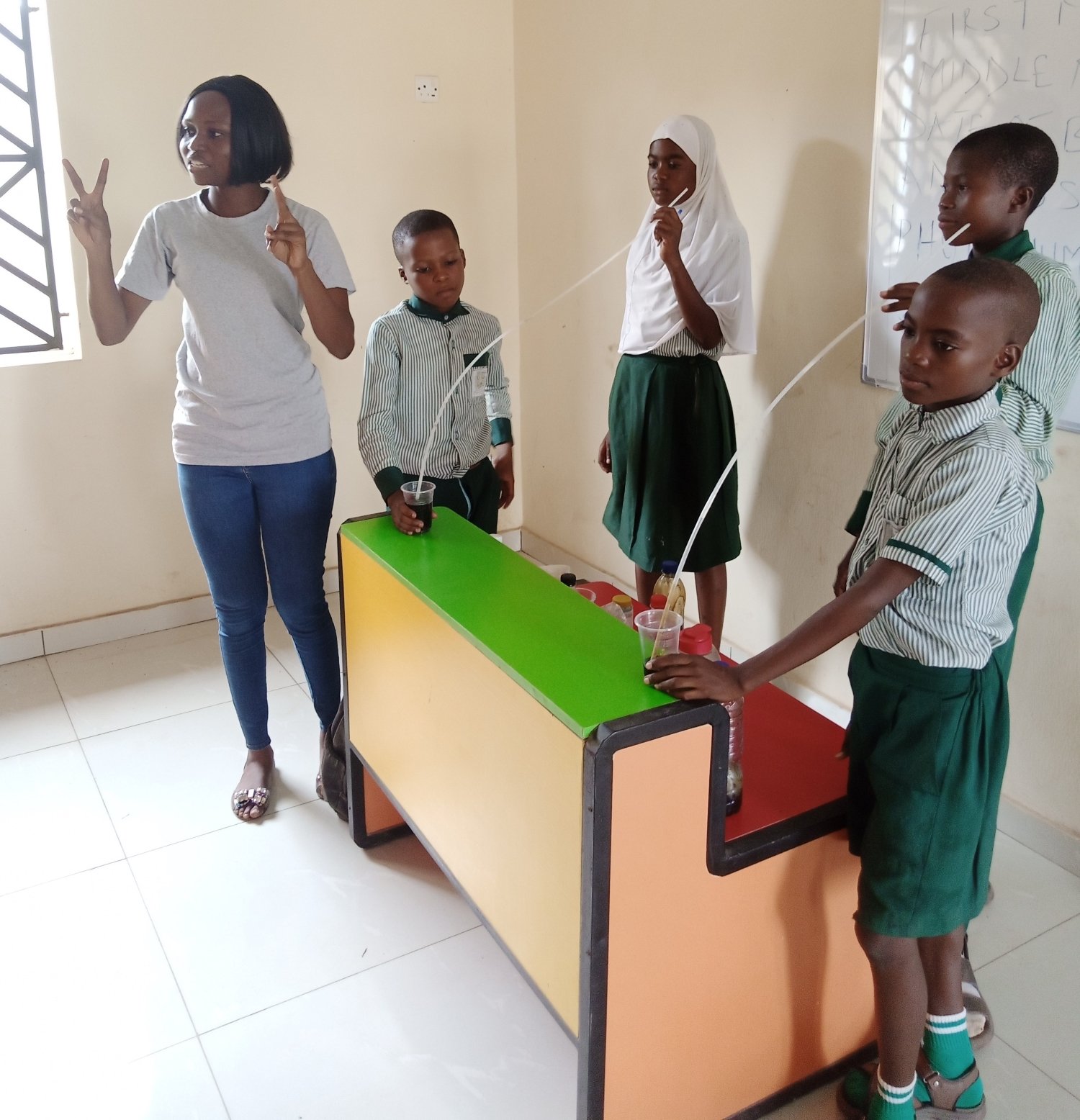 Felicia teaches an Energy4me lesson to students