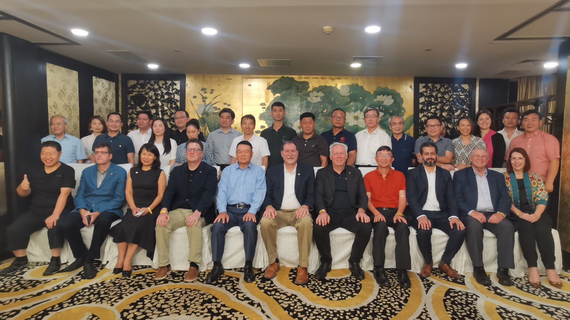 The SPE delegation with SPE Northern China International Section and international oil company executives