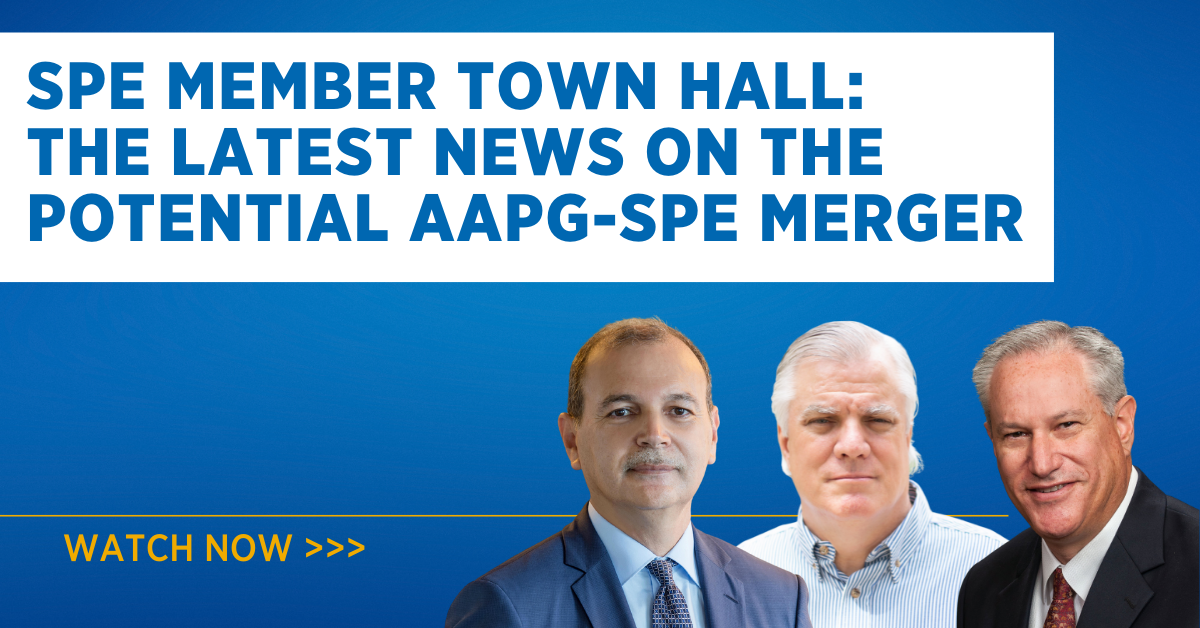 SPE Member Town Hall: The Latest News on the Potential AAPG-SPE Merger