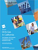 Cover of report on the Oil and Gas Industry in California