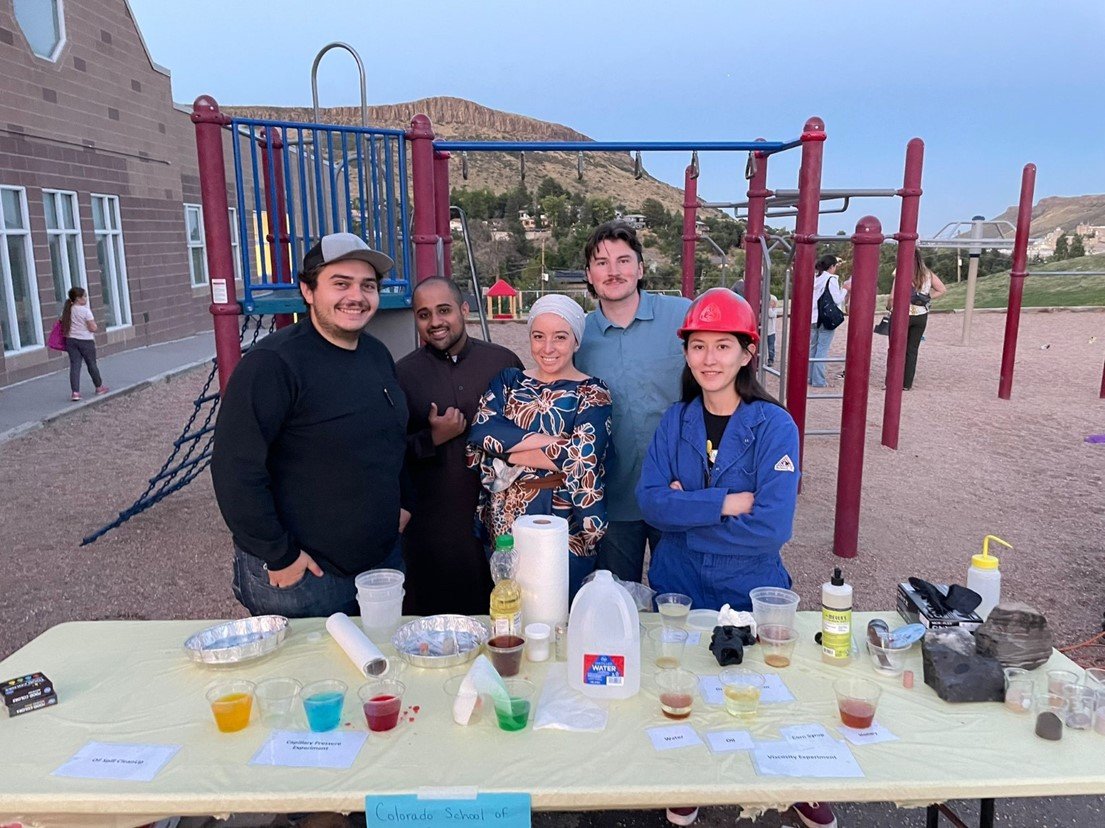 SPE CSM Officers volunteer at local elementary school's Math & Science Night